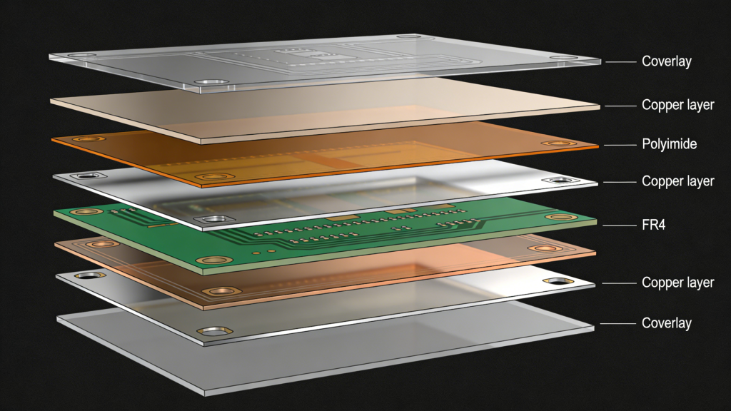 Multilayer HDI Rigid-Flex PCB Types
