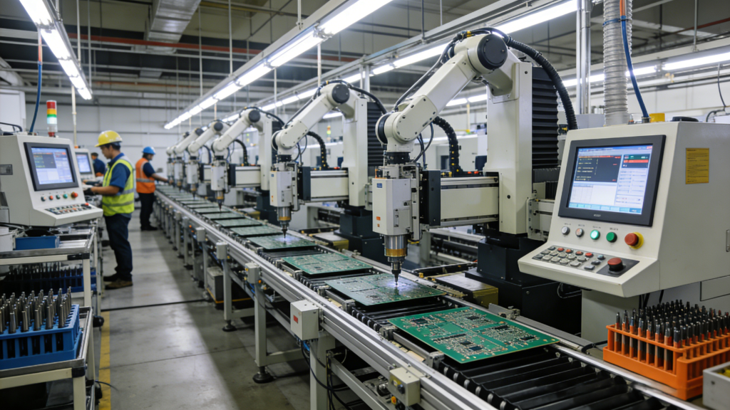 PCB drilling processing line automated production