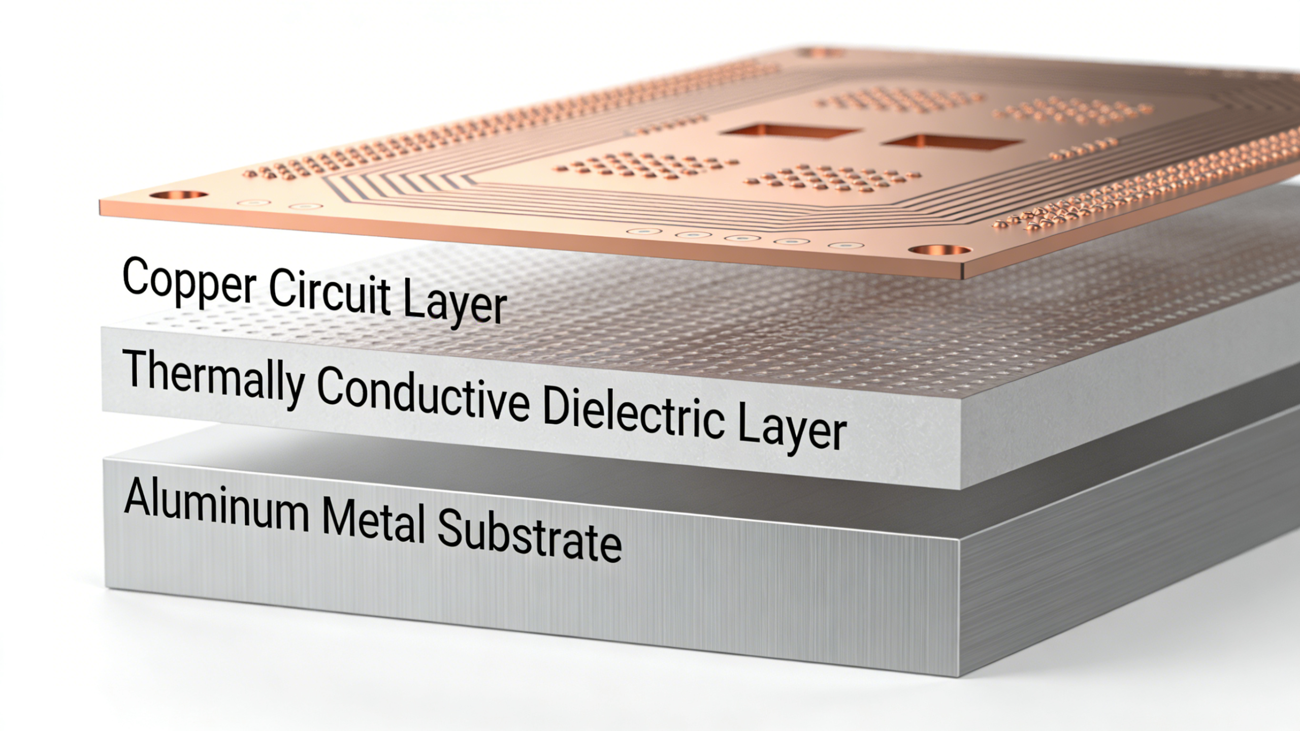 Metal Core PCB Structure Diagram MCPCB Layer Composition