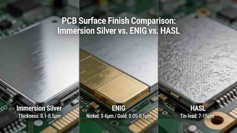 Immersion silver PCB chemical deposition process diagram