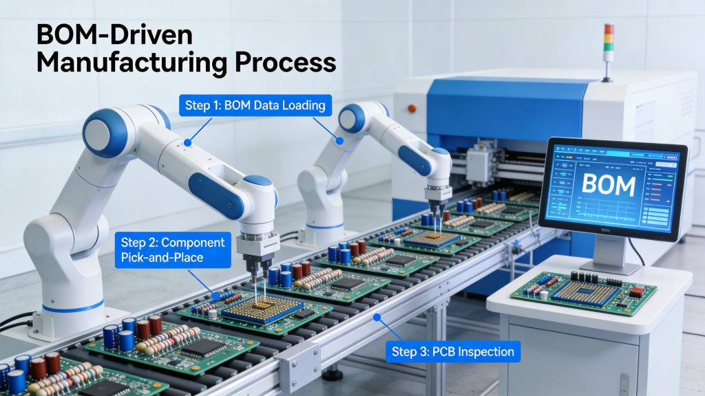 Standard PCB BOM example for SMT assembly