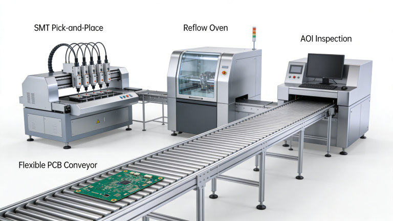 Single-Sided Flexible PCB SMT Assembly Line
