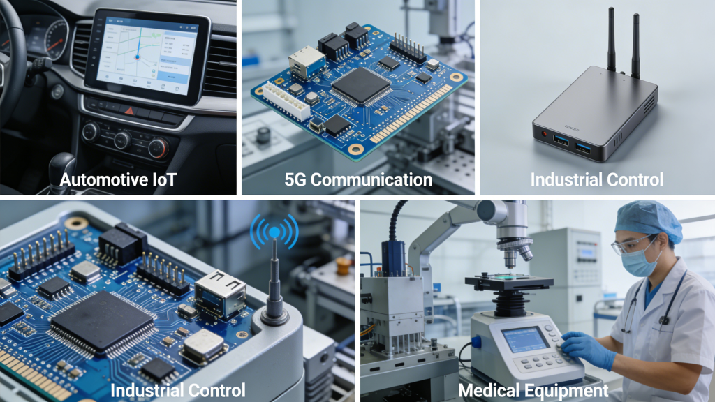 FR-4 PCB applications in automotive IoT 5G industrial medical