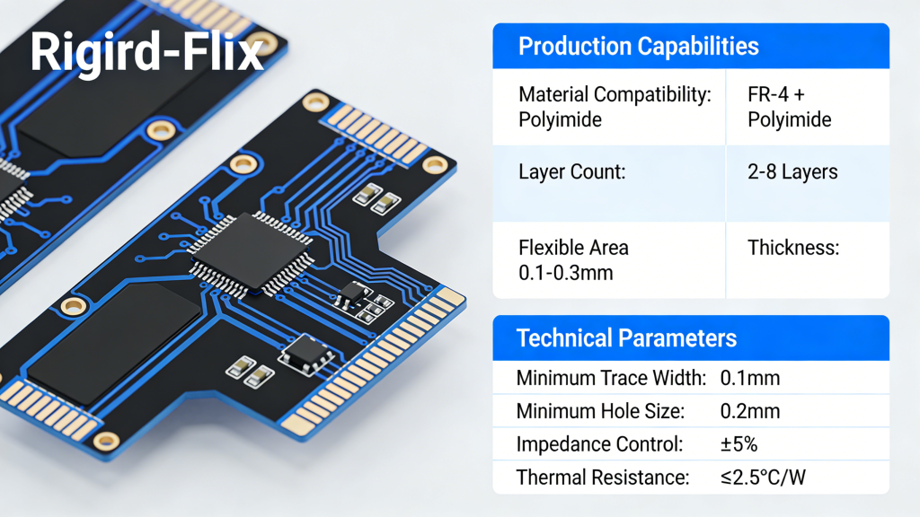Rigid-Flex PCB production capabilities and technical parameters