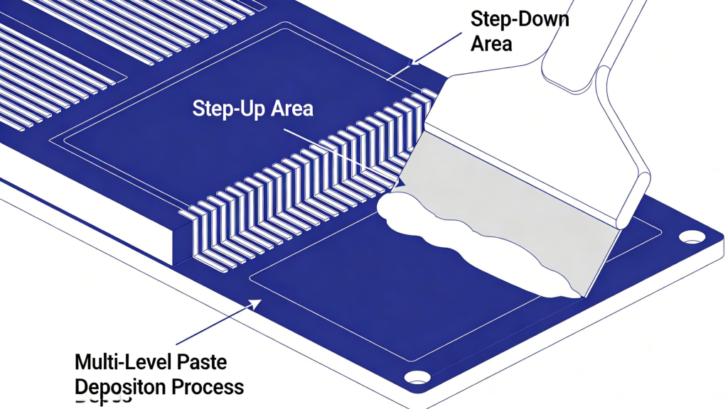 Step Stencil for PCB SMT Assembly Precision Solder Paste Printing