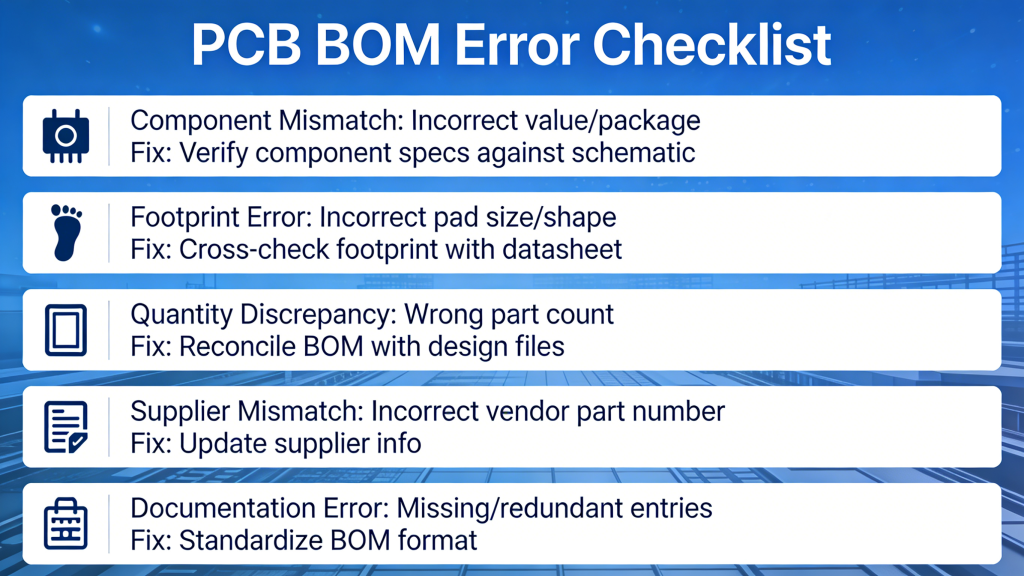 Step-by-step PCB BOM creation process