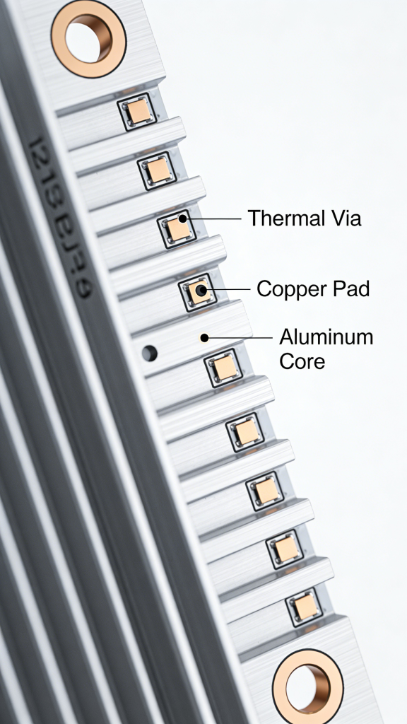 Aluminum LED PCB thermal management lighting