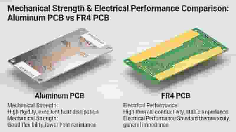 Mechanical strength and electrical performance comparison of aluminum PCB and FR4 PCB