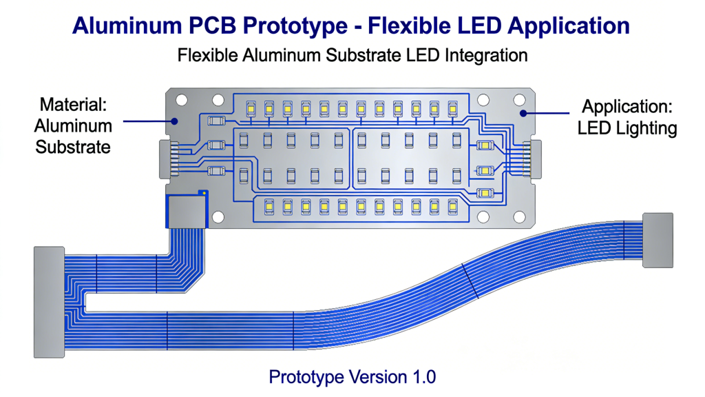 Flexible Aluminum PCB Board for LED and Power Devices