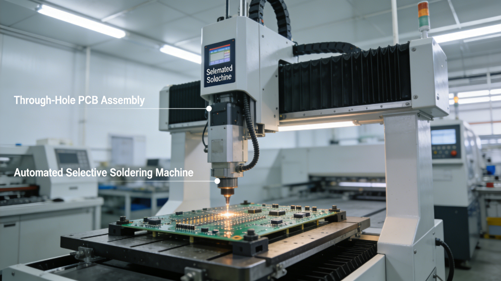 Through-hole PCB Assembly Capabilities Equipment IPC Certified