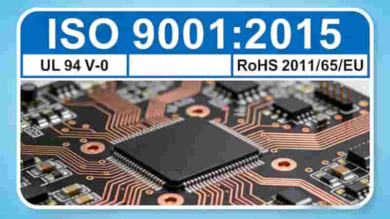 ISO UL RoHS certifications for PCB manufacturing
