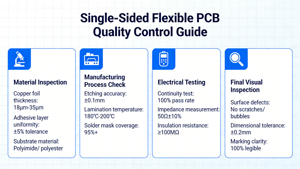 Single-Sided Flexible PCB Quality Control