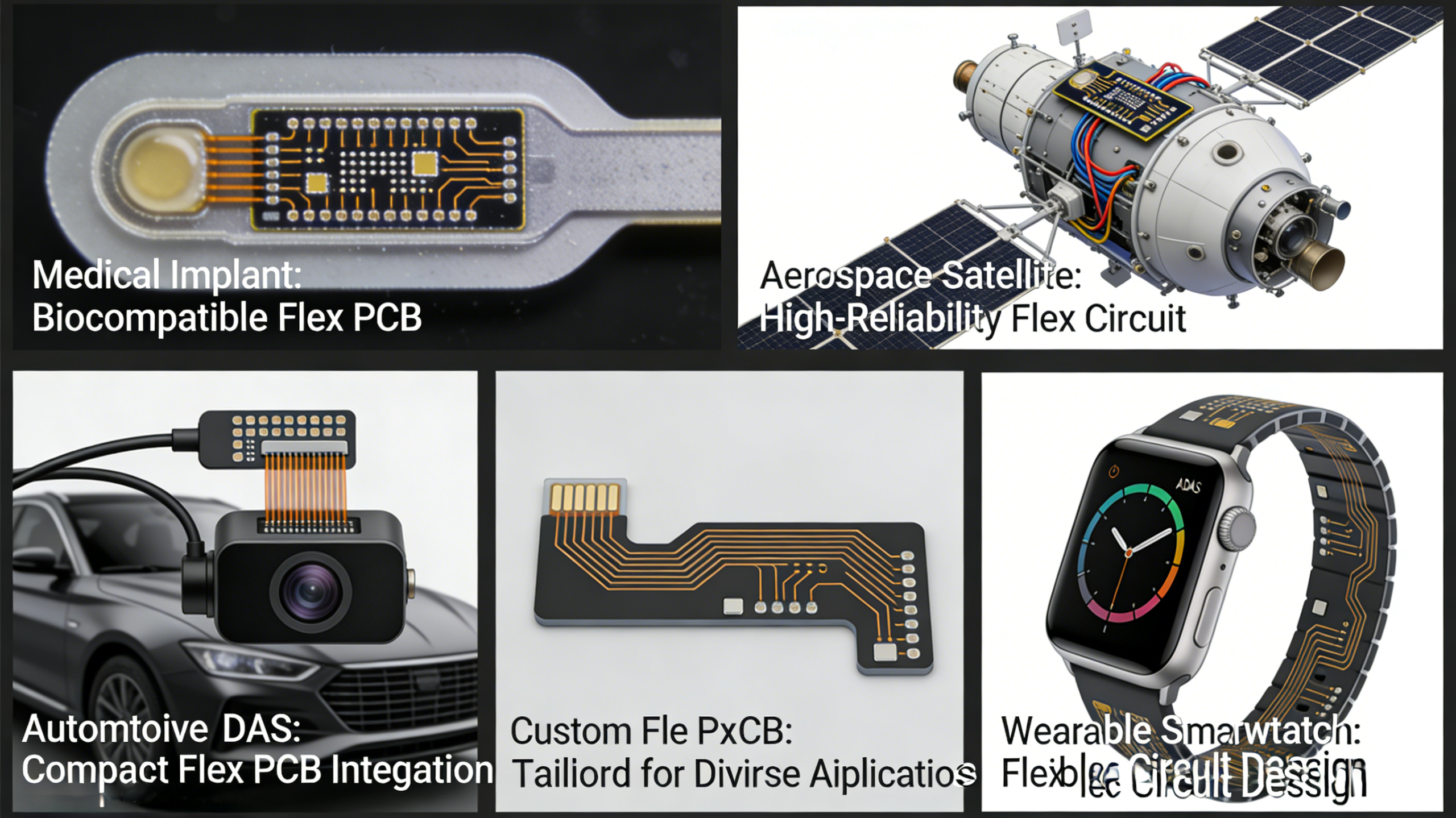 Custom Flex PCB Manufacturing Design Fabrication Assembly Testing