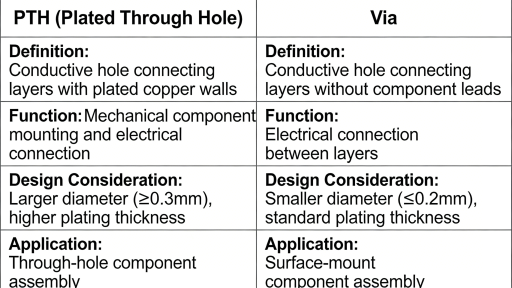 Via Types and Structure in Multilayer PCB