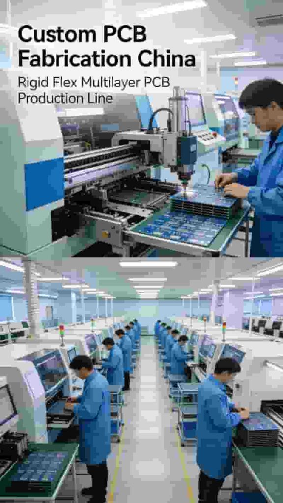Custom PCB Fabrication China – Rigid Flex Multilayer PCB Production Line