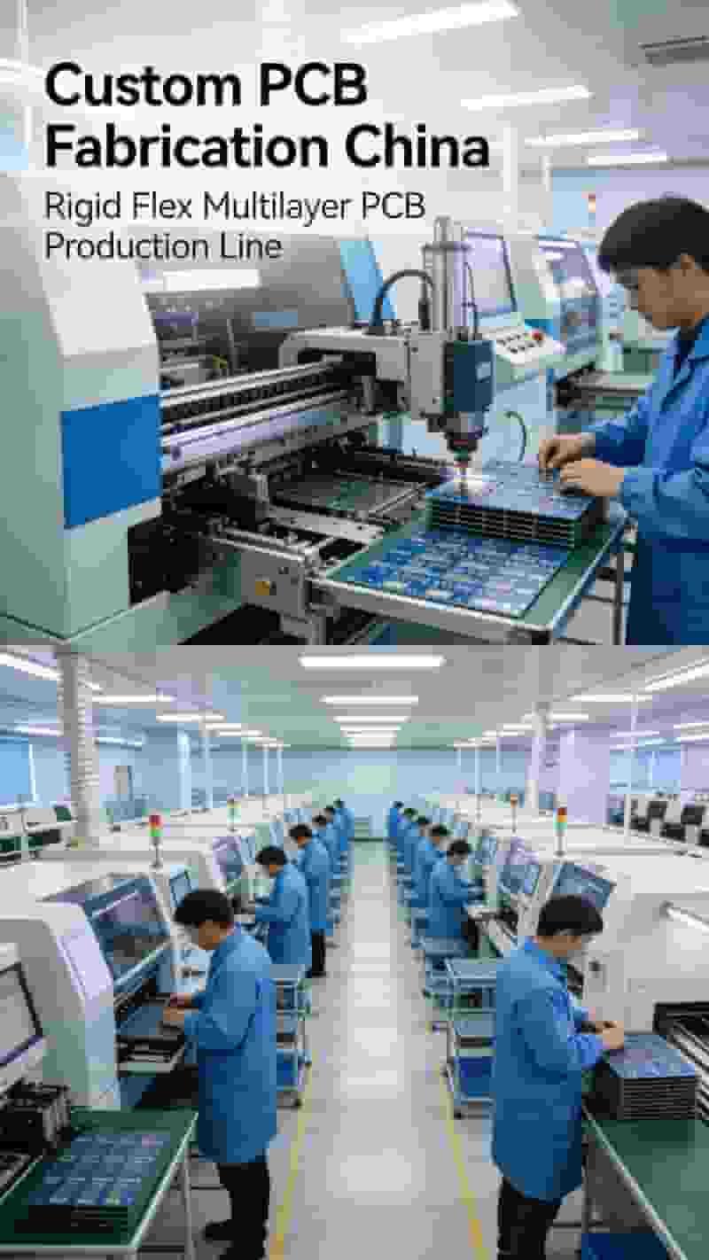 Custom PCB Fabrication China – Rigid Flex Multilayer PCB Production Line