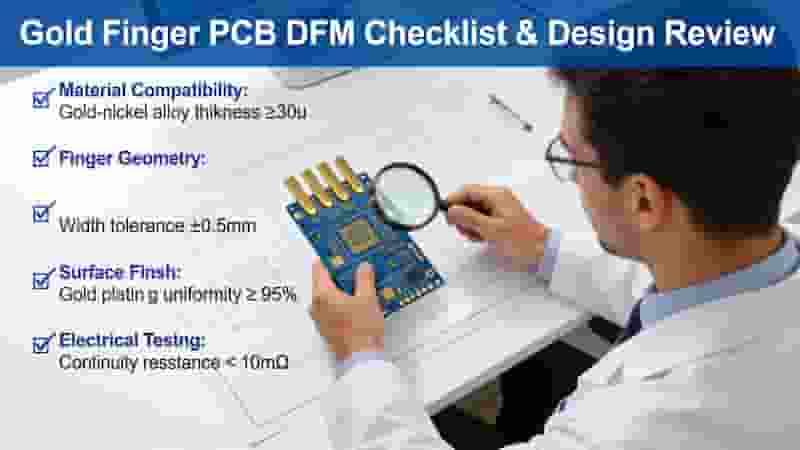 Gold Finger PCB DFM Checklist and Design Review