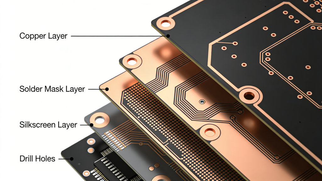 PCB Gerber File Structure and Layer Diagram