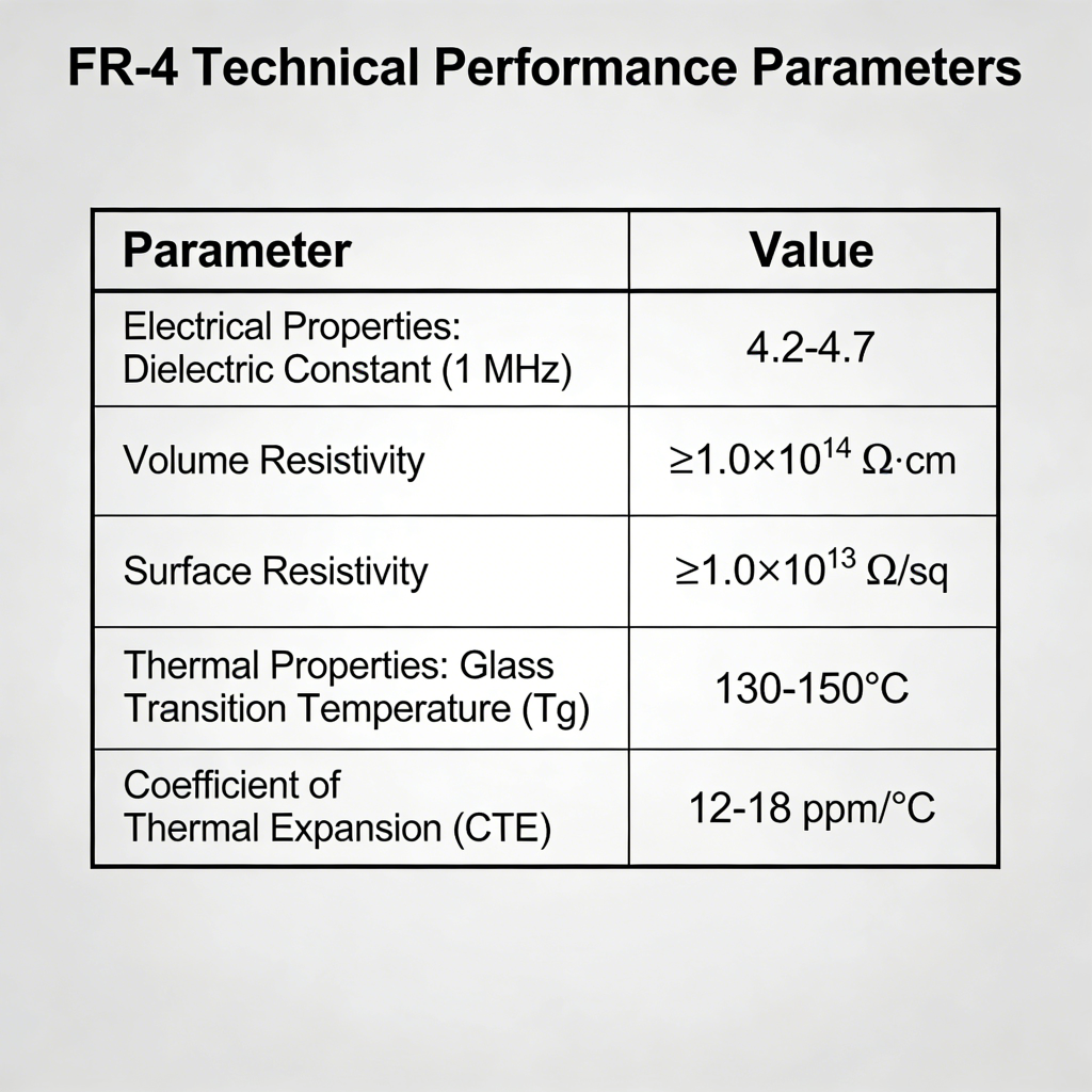 FR-4 material technical properties Tg DK DF electrical specs