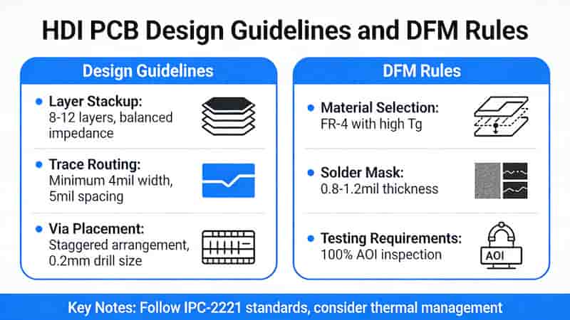 HDI PCB Design Guidelines and DFM Rules