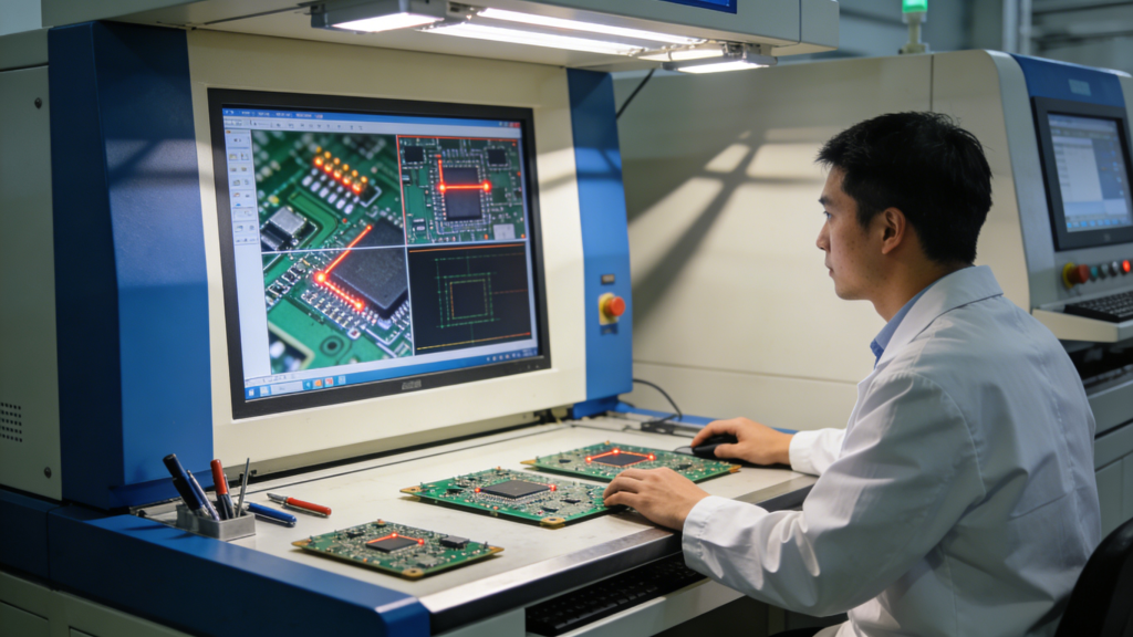 Through-hole PCB Assembly Testing AOI X-Ray Inspection