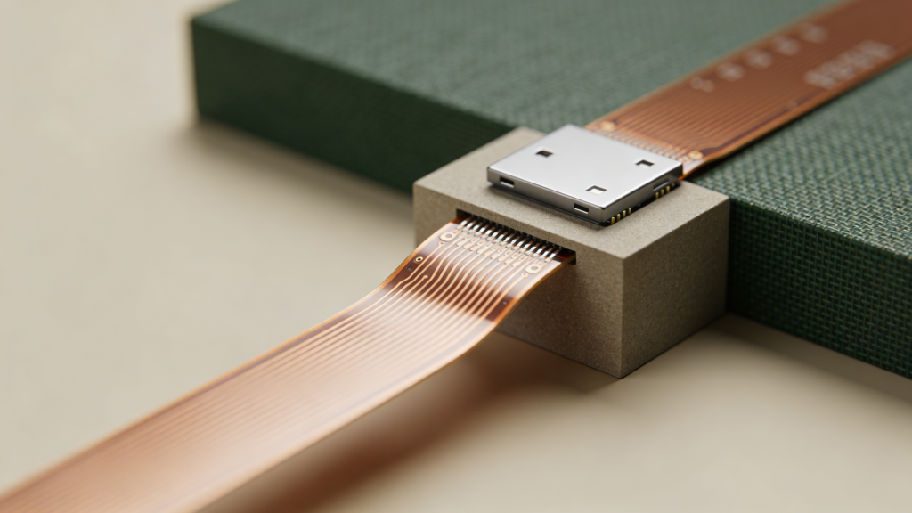 Single-Sided Flex PCB FR4 Stiffener Under Connector