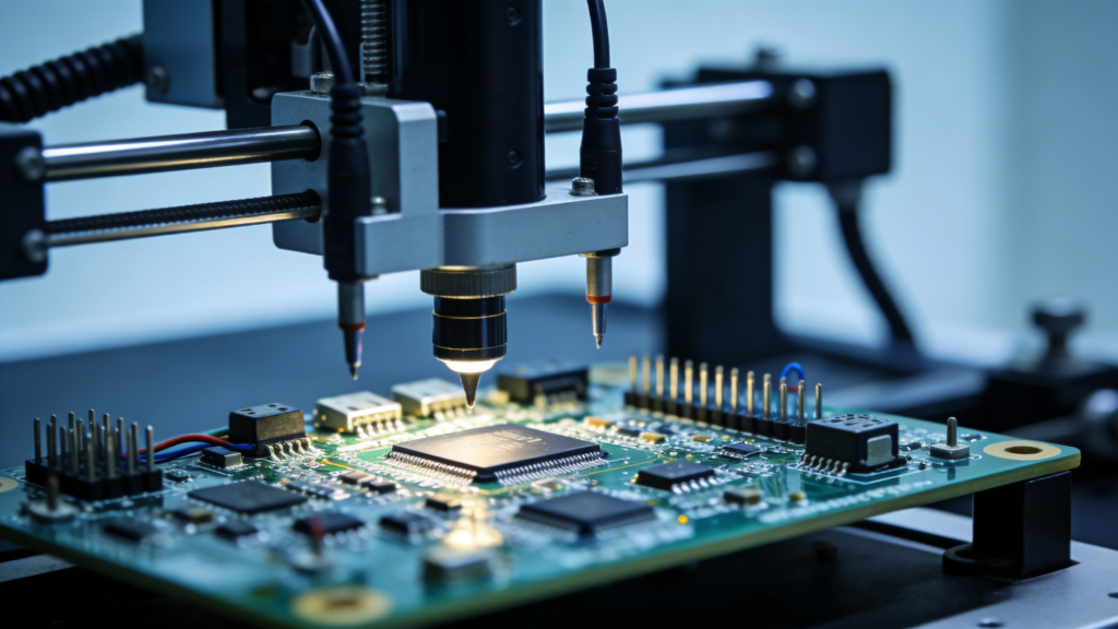 Flying Probe Testing for PCB, fixtureless electrical test for prototype boards