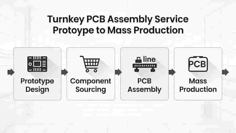 Turnkey PCB Assembly Service Prototype to Mass Production