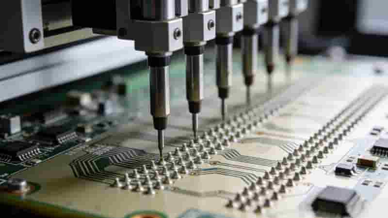 Flying Probe tester working process for PCB electrical inspection