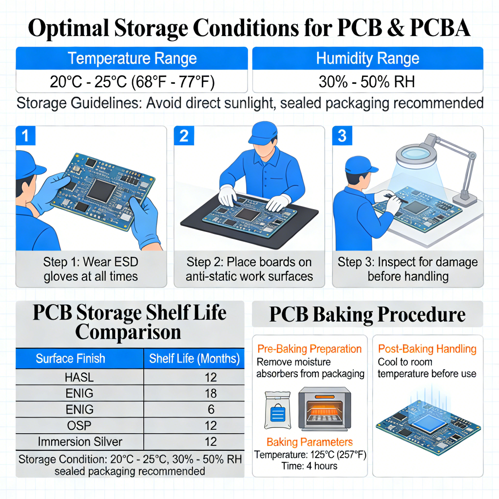 PCB storage environment temperature humidity IPC standard control