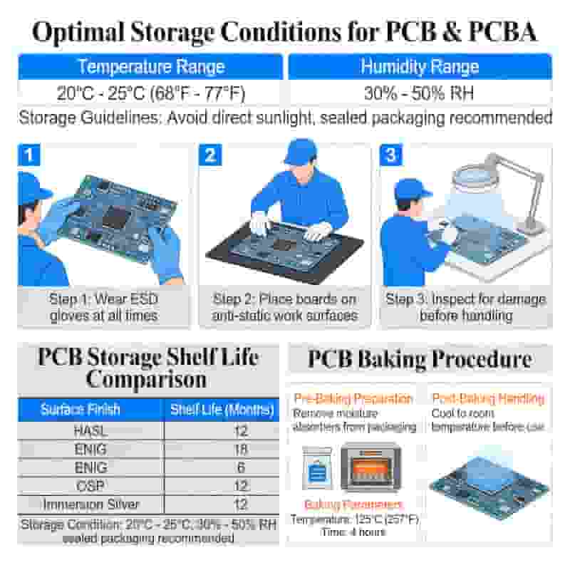 PCB storage environment temperature humidity IPC standard control