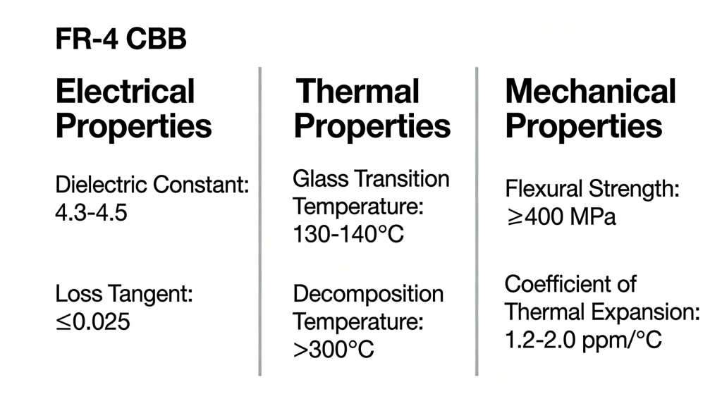 FR-4 PCB key electrical thermal mechanical properties