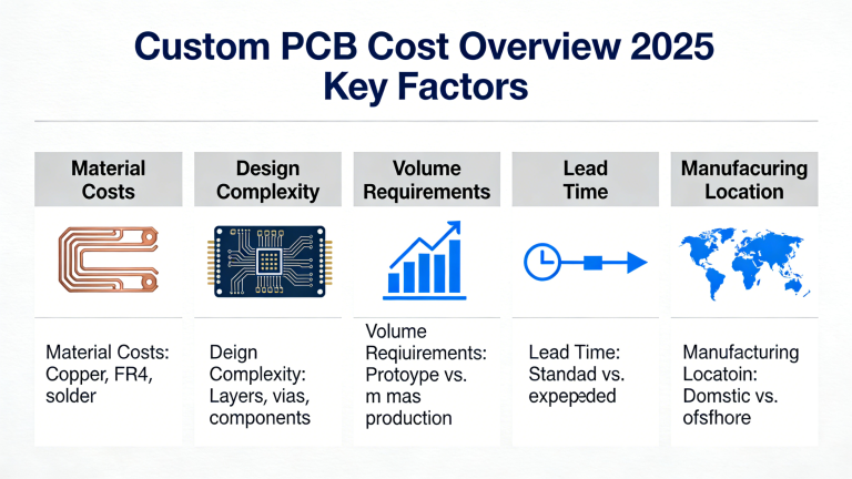 Custom PCB Cost Overview 2025 Key Factors
