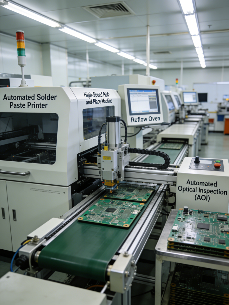 Rigid PCB manufacturing capabilities, multilayer PCB production