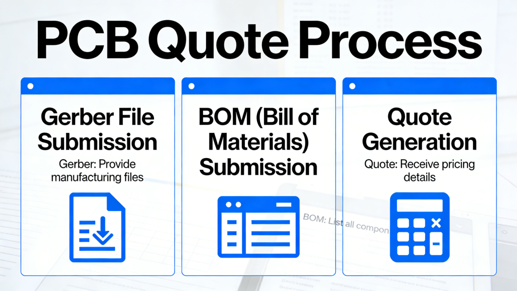 PCB Quote Process Gerber BOM Submission