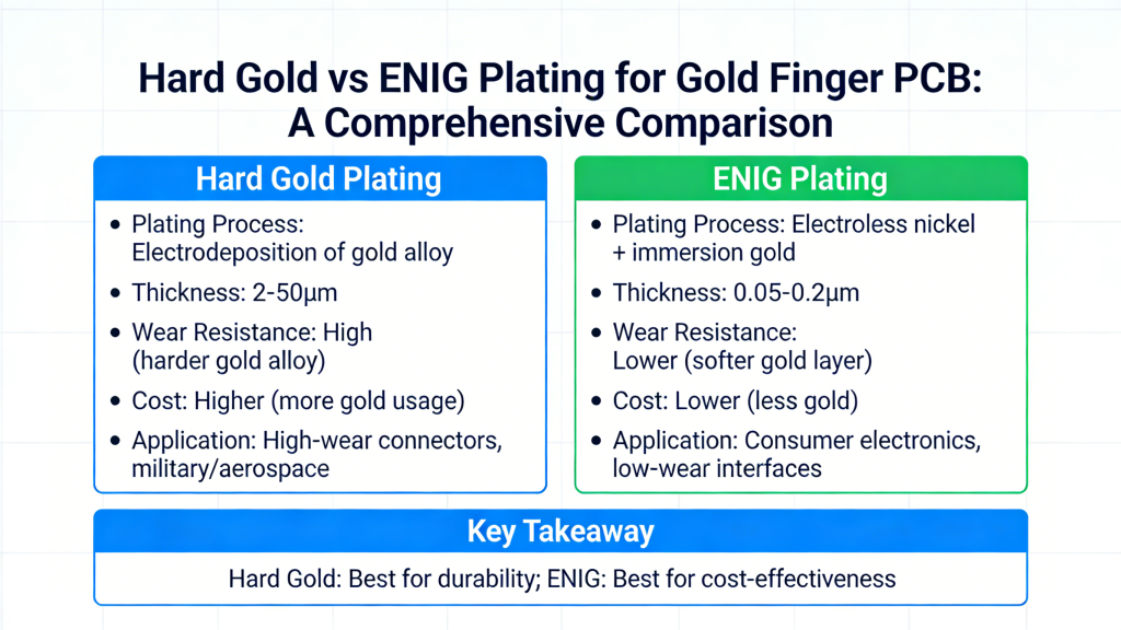 Hard Gold vs ENIG Plating for Gold Finger PCB