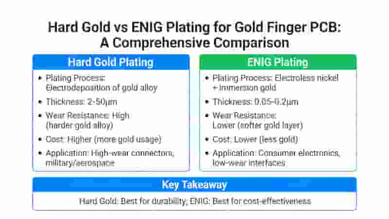 Hard Gold vs ENIG Plating for Gold Finger PCB