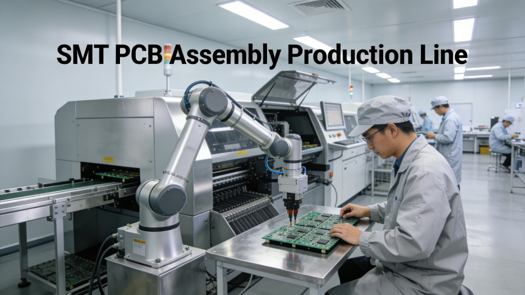 SMT PCB Assembly Production Line for Prototype & Volume Manufacturing