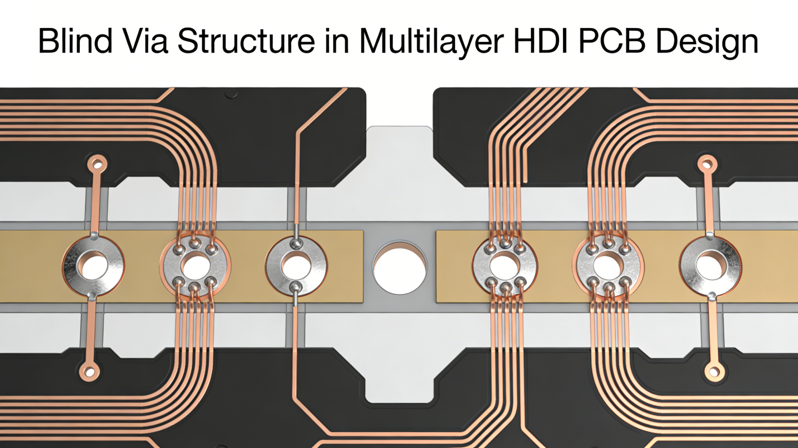 Blind Via Structure in Multilayer PCB HDI Design