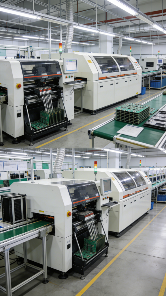 Low-Cost PCB Assembly Service Overview SMT Production Line