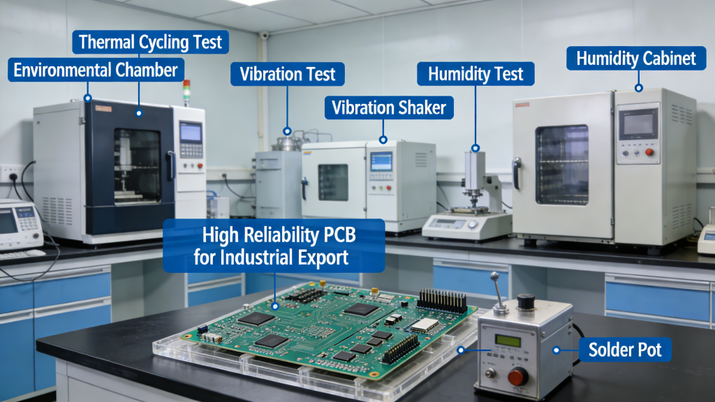 How to evaluate and test high reliability PCB for industrial export