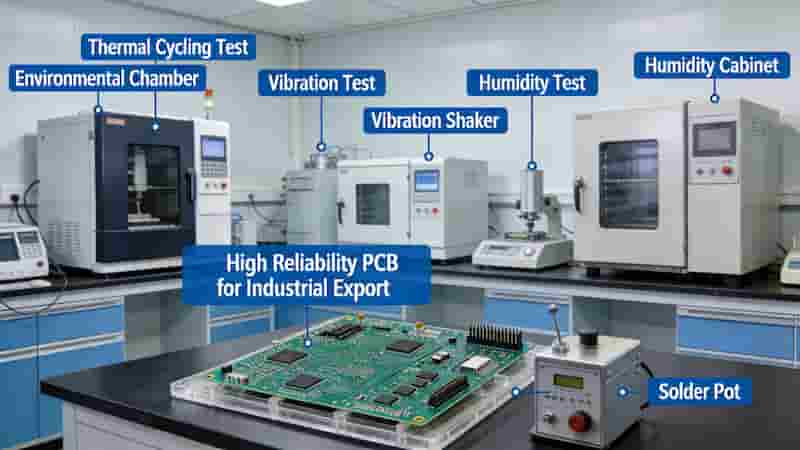 How to evaluate and test high reliability PCB for industrial export