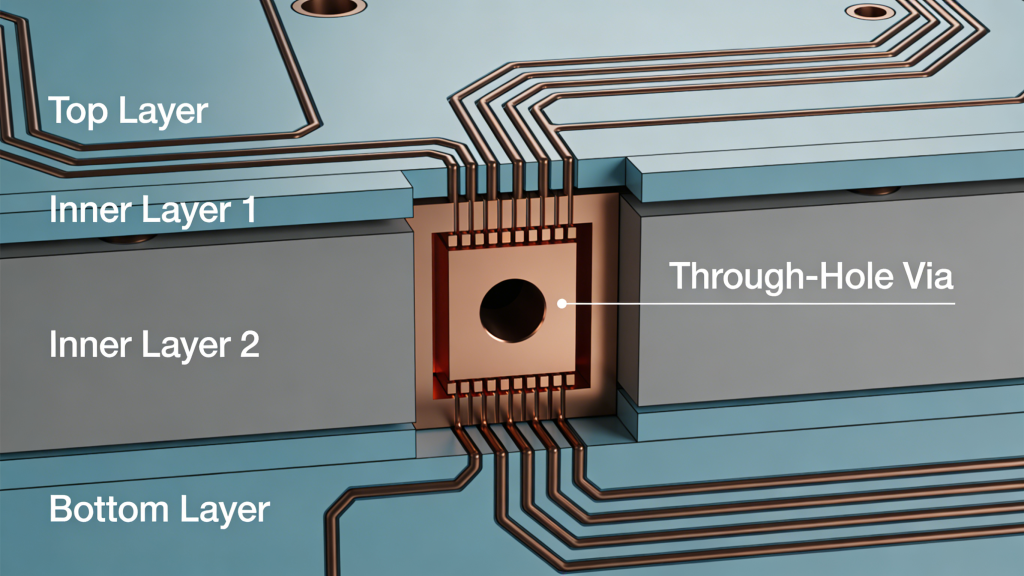 Via Application in PCB Signal Routing