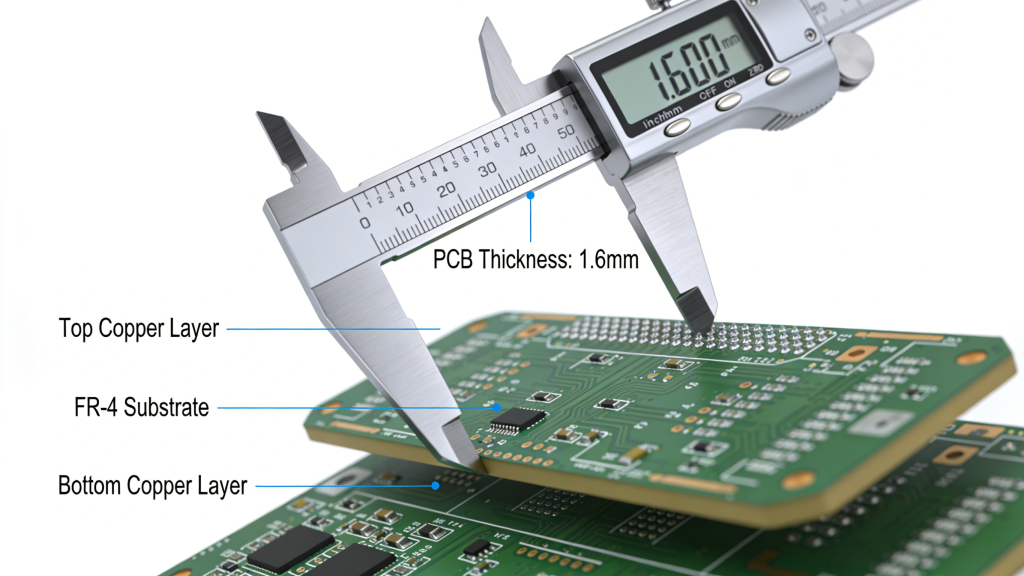 Standard PCB Thickness Dimension Diagram 1.6mm