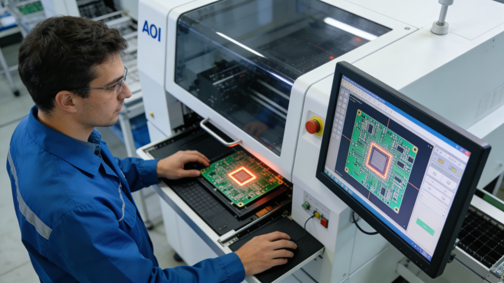 PCB Prototype AOI and Electrical Quality Testing