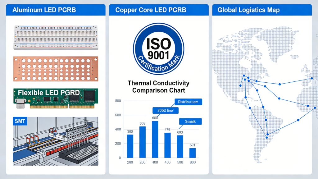 LED PCB applications automotive medical commercial lighting agriculture