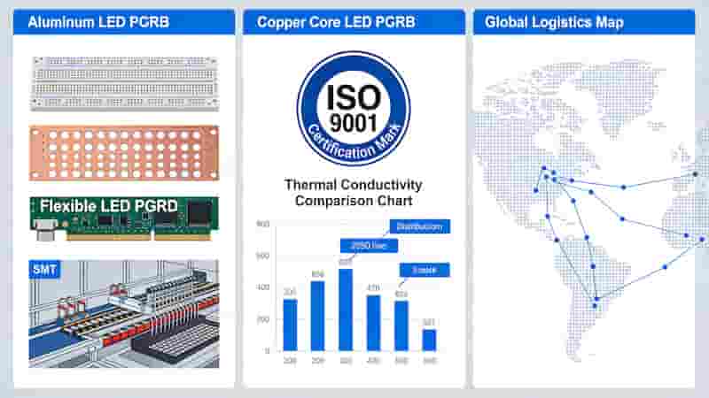 LED PCB applications automotive medical commercial lighting agriculture