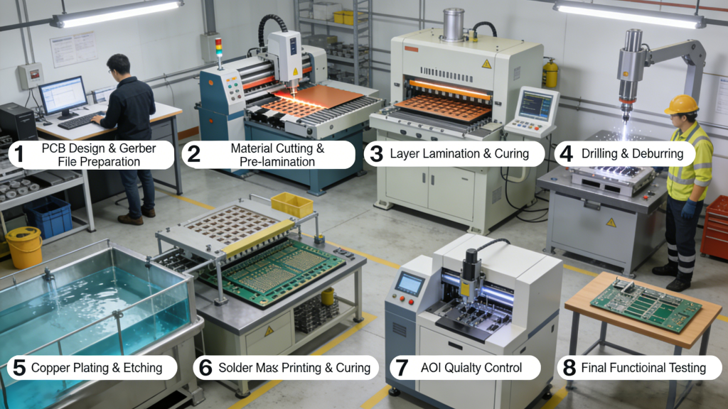 4 Layer PCB Full Production Process and Quality Control