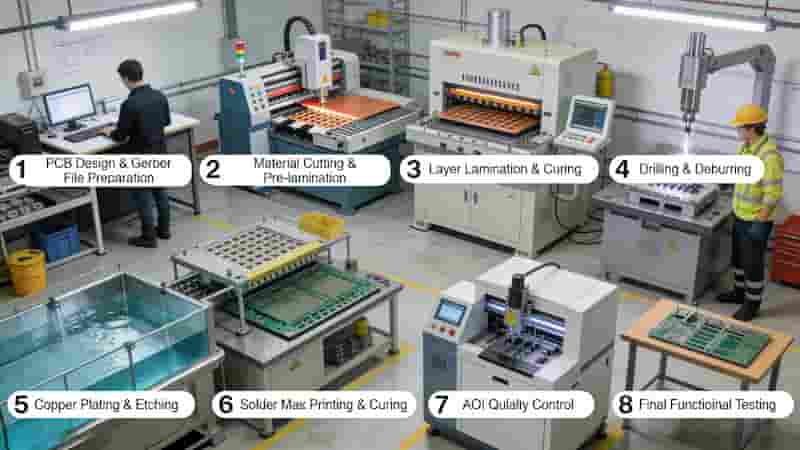4 Layer PCB Full Production Process and Quality Control