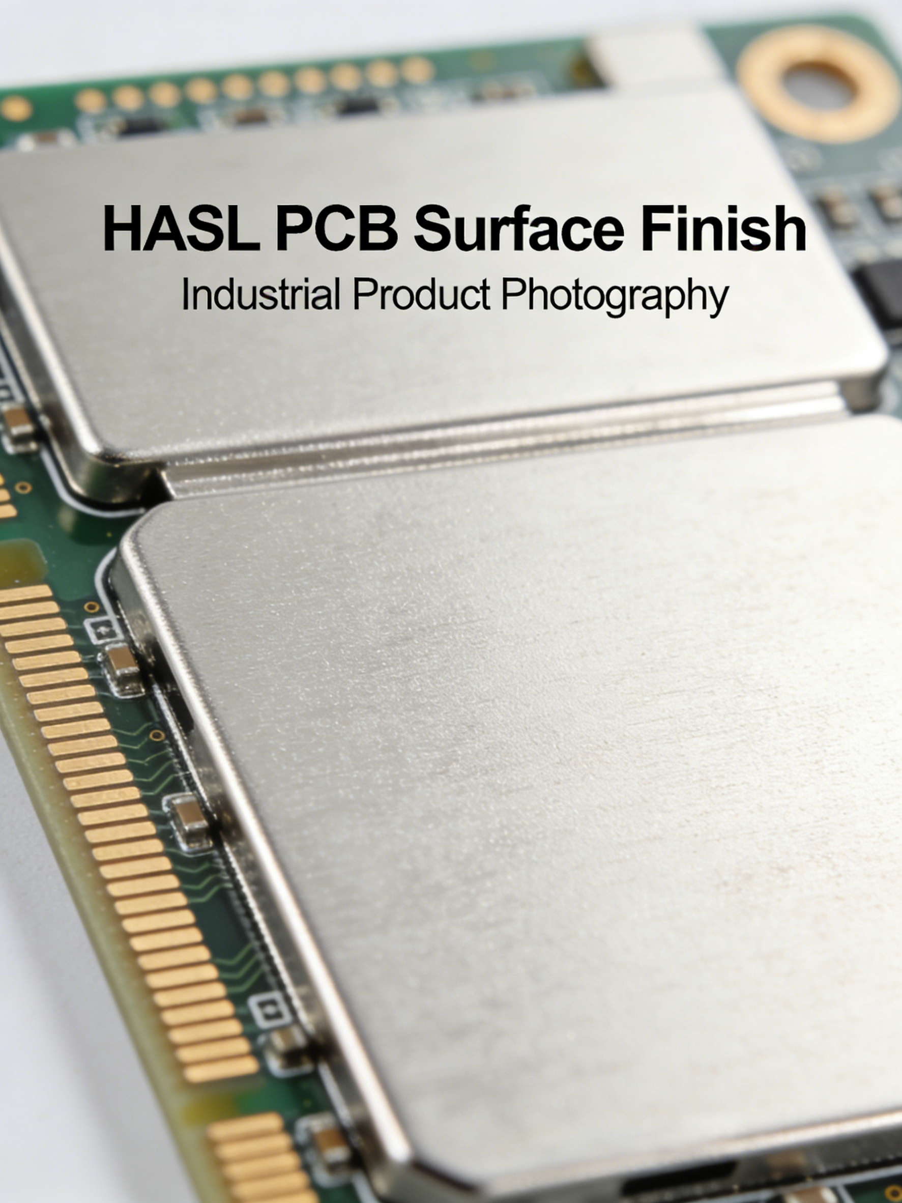 HASL PCB surface finish diagram for SMT and through‑hole assembly